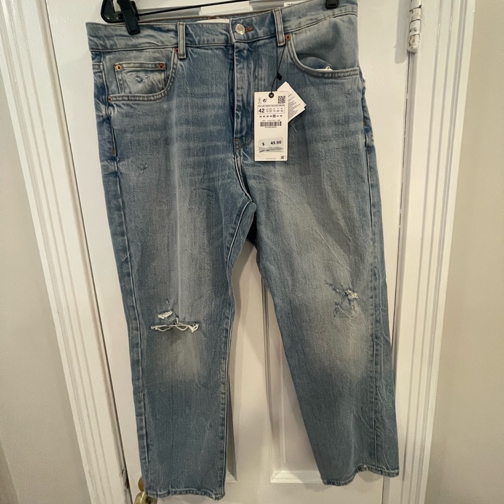Zara Denim Straight Leg Jeans